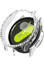 Load image into Gallery viewer, Samsung Galaxy Watch 4/5/6/7 40mm Uyumlu Kılıf Ekran ve Kasa Koruyucu Parlak Taşlı Kasa Koruma Guard
