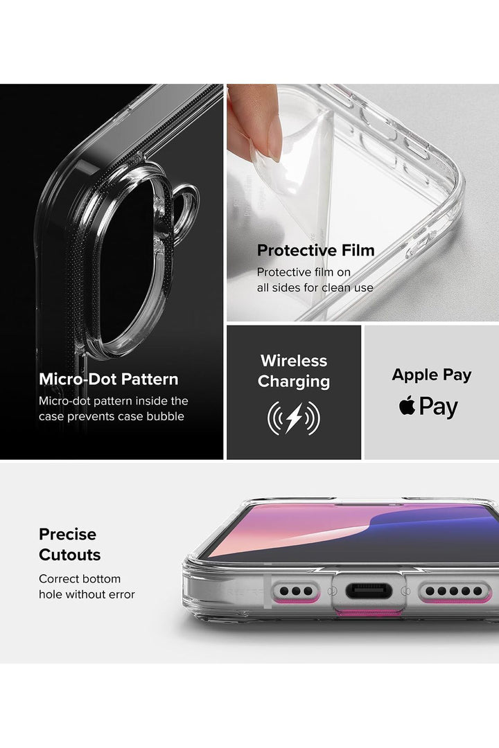 iPhone 16 Plus Uyumlu Kamera Çıkıntlı Korumalı Darbe Önleyici Şeffaf Esnek Renksiz Silikon Kapak