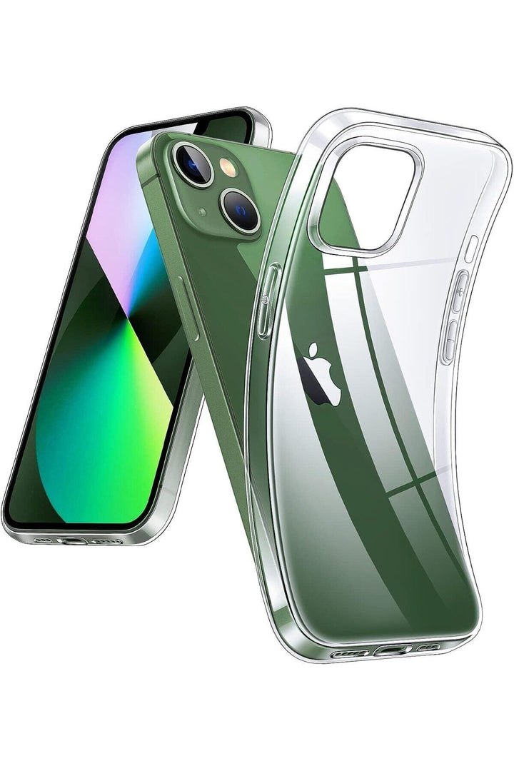 iPhone 13 Mini Uyumlu Kılıf Darbelere Dayanıklı Ultra ince Şeffaf Renksiz Transparan Esnek Silikon