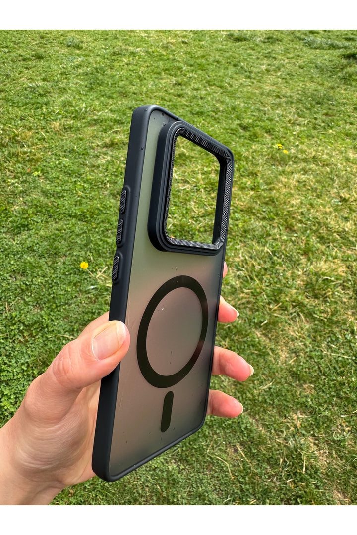 Xiaomi Redmi Note 14 Pro/note 14 Pro Plus Uyumlu Kılıf Magsafe Renkli Kamera Etrafı Metalik Kapak