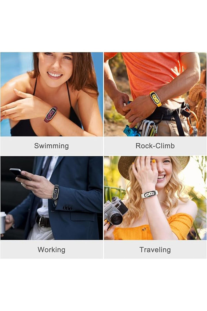 Xiaomi Mi Band 8 Uyumlu Kordon Liquid Silikon Ayarlanabilir Renkli Lekelere Dayanıklı Lansman Kordon