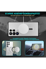 Load image into Gallery viewer, Samsung Galaxy S23 Ultra Uyumlu Kılıf 3D Kamera Lens Korumalı Magsafe Kenarı Renkli Şeffaf Kapak
