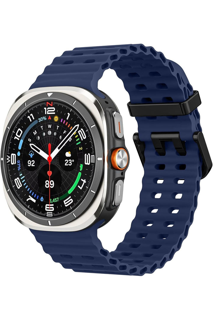Samsung Galaxy Watch Ultra 47mm Uyumlu Kordon Liquid Silikon Spor Renkli Kordon