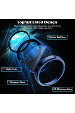 Load image into Gallery viewer, iPhone 15 Pro Max Uyumlu Kamera Lens Koruyucu Dayanıklı Renkli Metal Temperli Cam Kamera Lens Koruma
