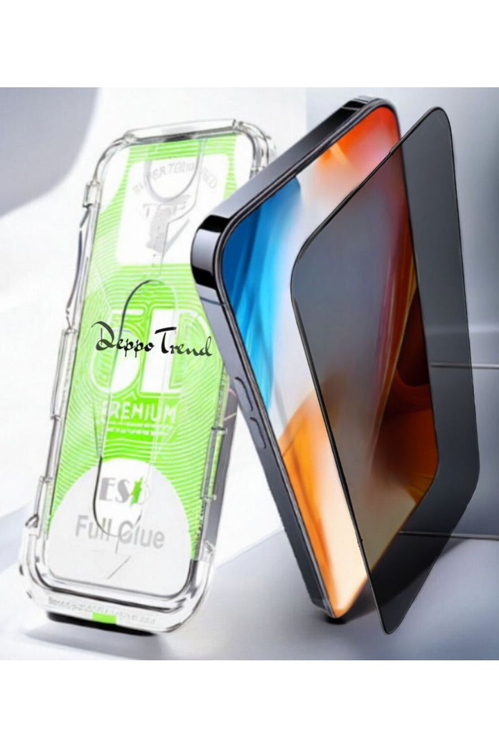 iPhone XS Uyumlu Hayalet Ekran Koruyucu Takma Aparatlı Kolay Kurulum Dayanıklı Temperli Cam