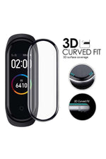 Load image into Gallery viewer, Xiaomi Mi Band 4 Uyumlu Tam Kaplayan Darbelere Karşı Dayanıklı Kırılmaz Cam Nano Ekran Koruyucu
