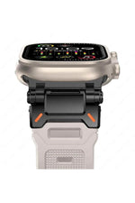 Load image into Gallery viewer, Apple Watch 8 7 6 5 4 3 2 1 42mm/44mm/45mm/49mm Uyumlu Kordon Ayarlanabilir Titanyum Metal Başlıklı
