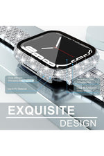 Load image into Gallery viewer, Apple Watch 40mm/Se 40mm Uyumlu Kılıf Ekran ve Kasa Koruyucu Parlak Büyük Taşlı Watch Kasa Koruma
