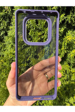 Load image into Gallery viewer, Xiaomi Redmi Note 14 Pro Uyumlu Kılıf Siyah Transparan Şeffaf Kamera Çevresi Metal Koruyucu Silikon
