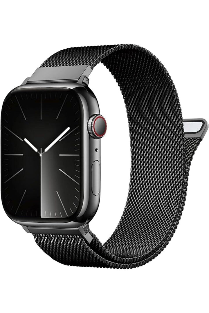 Apple Watch 9 8 7 6 5 4 3 2 Se 42mm/44mm/45mm/49mm Uyumlu Kordon Mıknatıslı Ayarlanabilir Metal