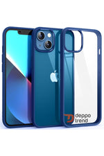 Load image into Gallery viewer, iPhone 13 Uyumlu Kılıf Kamera Çevresi Metal Sararmaya Karşı Dayanıklı Koruyucu Silikon Kapak
