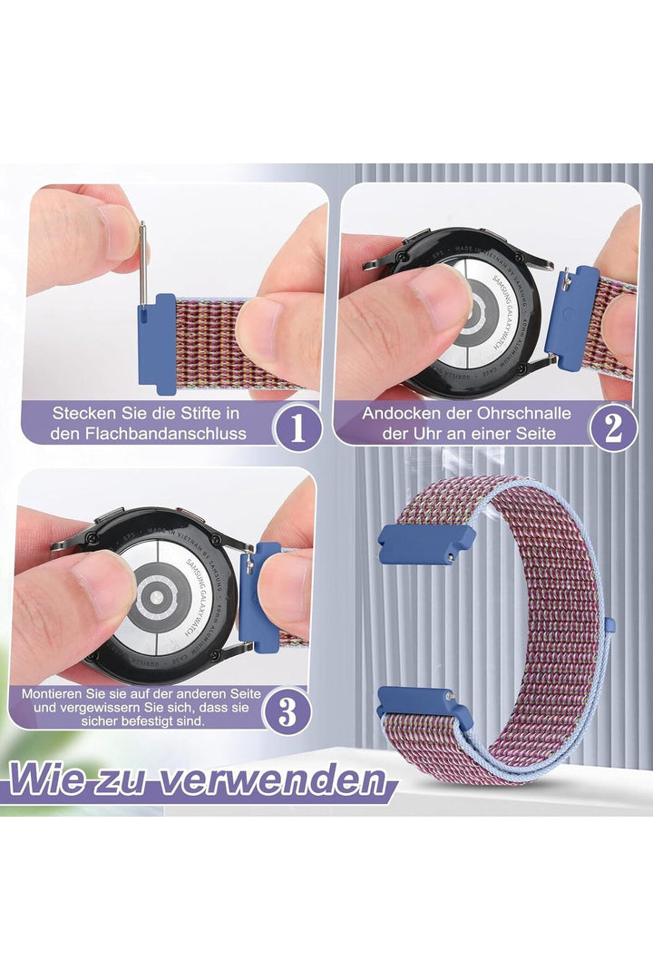 Huawei Watch GT2e/GT2/GT2 Pro/GT3/GT3 Pro/GT4/GT5 46mm Sport Kumaş Ayarlanabilir Cırt Cırtlı Kordon