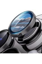 Load image into Gallery viewer, İphone 15 Pro/iphone 15 Pro Max Uyumlu Kamera Lens Koruyucu Dayanıklı Renkli Metal Temperli Cam
