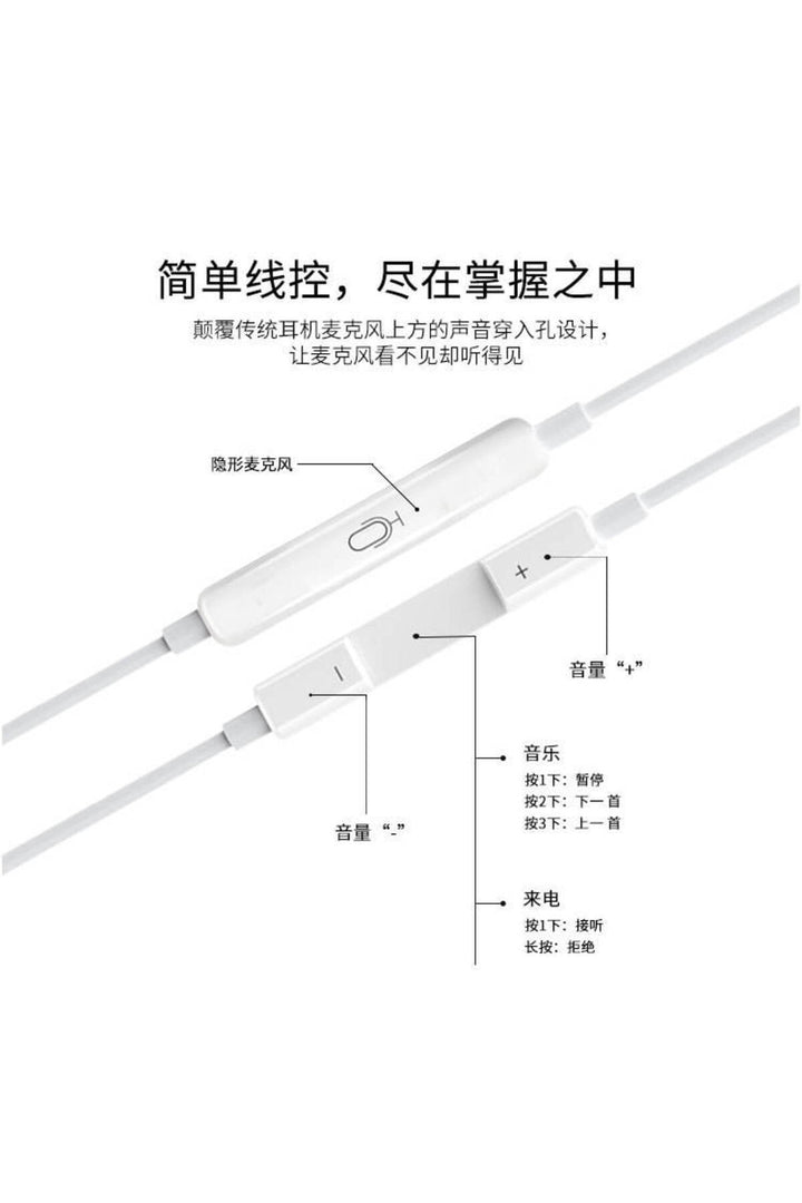 5/5S/6/6S/6S Plus Uyumlu 3.5mm Jack Kulaklık Samsung Xiaomi Huawei Uyumlu Mikrofonlu Kulaklık