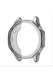 Huawei GT5 46mm Uyumlu Kılıf Siyah Kasa ve Ekran Koruyucu Esnek Silikon Ekran Kasa Koruma Kapak