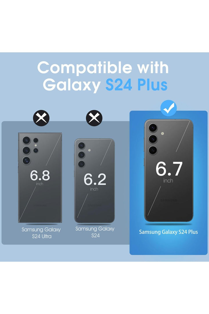 Samsung Galaxy S24 Plus/S25 Plus Uyumlu Kılıf Kamera Korumalı Dayanıklı Şeffaf Esnek Renksiz Silikon