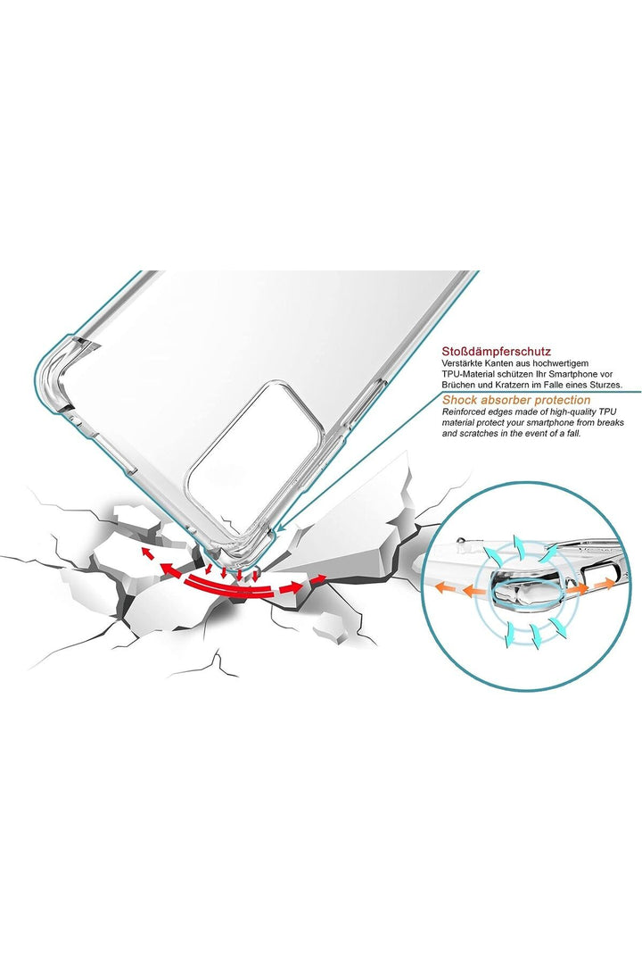 Oppo Reno 5 Lite Uyumlu Kılıf 3D Kamera Korumalı Darbe Önleyici Şeffaf Renksiz Esnek Silikon