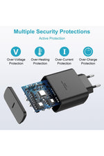Load image into Gallery viewer, Samsung Galaxy S21/S22/S23 Fe/S24 Plus/S25 Ultra Uyumlu Hızlı Şarj 45W USB-C Type-C PD Şarj Cihazı
