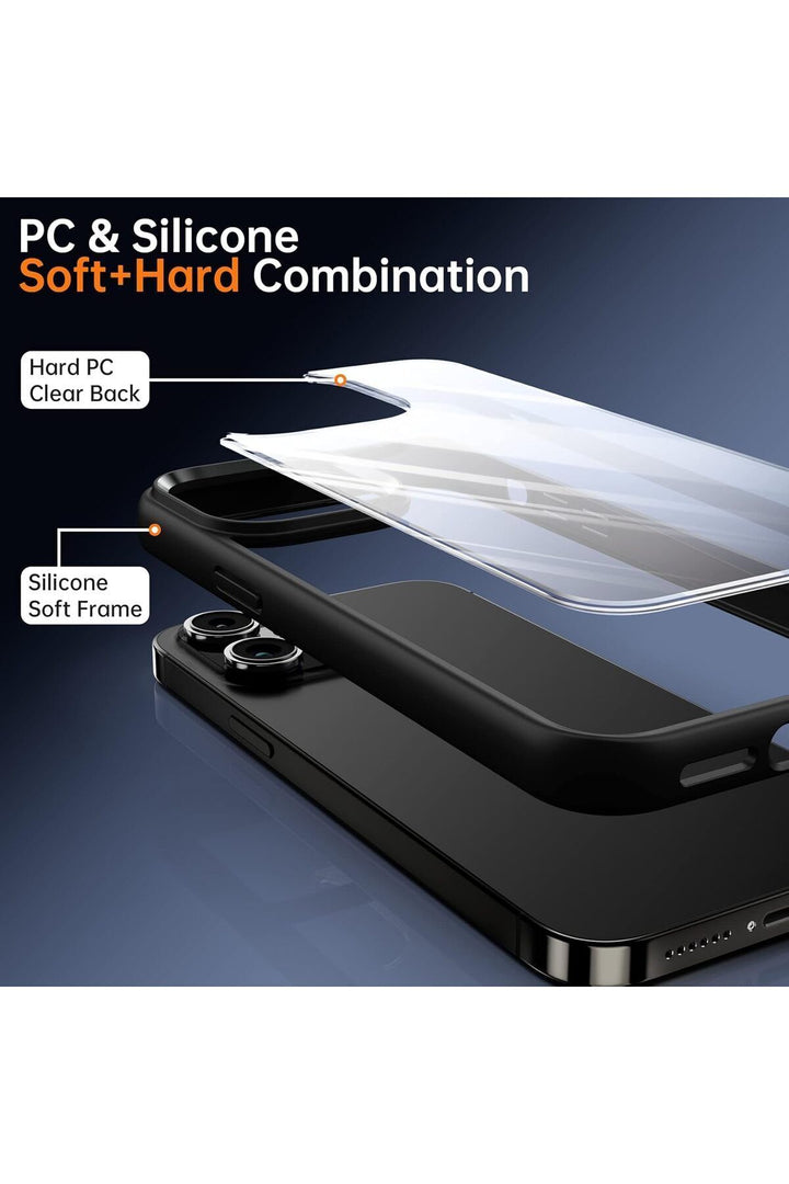 iPhone 15 Pro Max Uyumlu Kılıf Kamera Çevresi Metal Sararmaya Karşı Dayanıklı Koruyucu Silikon Kapak