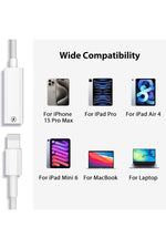 Load image into Gallery viewer, Lightning To Type C Çevirici Iphone 15/plus/16 Pro/17 Pro Max Uyumlu Şarj Adaptörü Şarj Dönüştürücü
