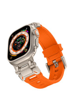 Load image into Gallery viewer, Apple Watch 8 7 6 5 4 3 2 1 42mm/44mm/45mm/49mm Uyumlu Kordon Ayarlanabilir Titanyum Metal Başlıklı
