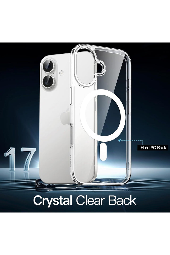iPhone 17 Uyumlu Kılıf İnce Sert Sararmaz Magsafe Kamera Kenarı Koruyucu Dayanıklı Kapak