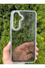 Load image into Gallery viewer, Samsung Galaxy A56/A36 Uyumlu Kılıf Siyah Transparan Şeffaf Kamera Çevresi Metal Koruyucu Silikon
