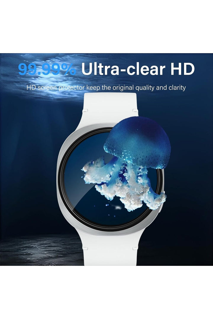 Samsung Galaxy Watch 8 44mm Uyumlu 3 Adet Ekran Koruyucu Darbelere Çizilmelere Karşı Üstün Koruma