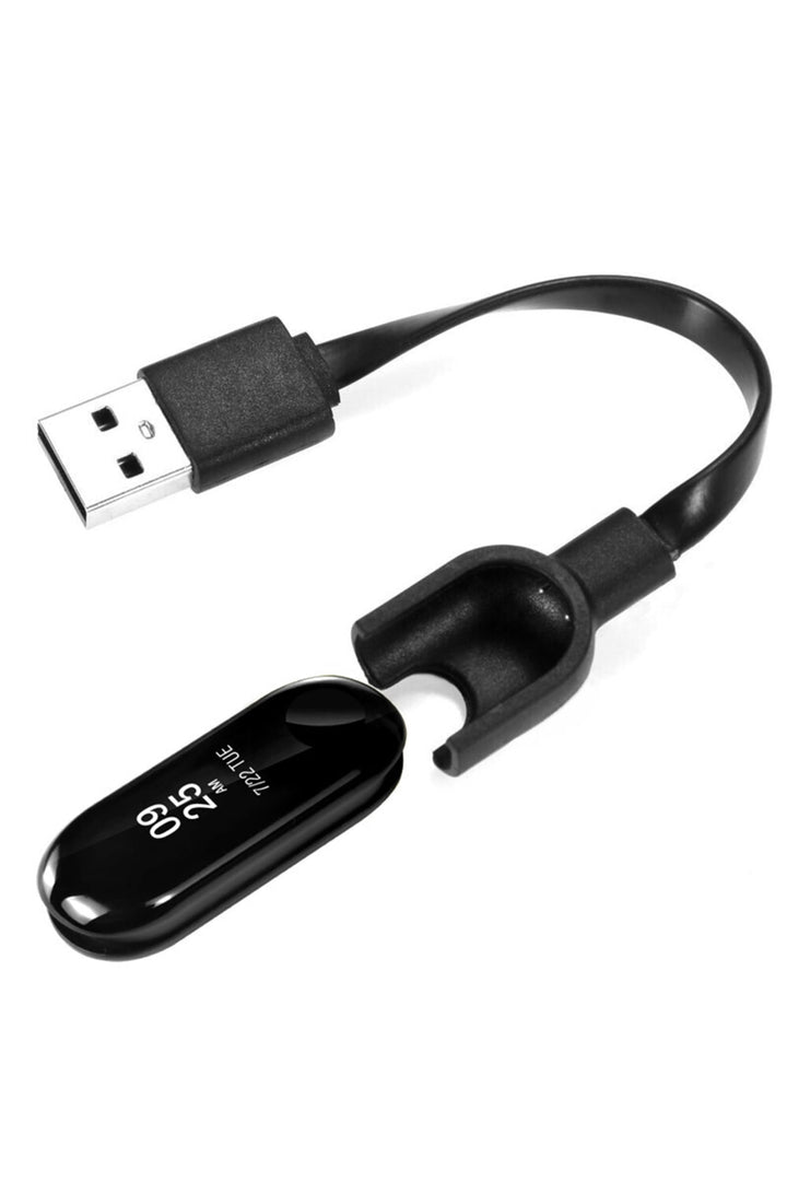 Xiaomi Mi Band 3 Şarj Kablosu M3 Siyah Renk Bileklik Usb Şarj Aleti