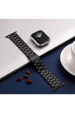 Load image into Gallery viewer, Apple Watch 9 8 7 6 5 4 3 2 Se 42mm/44mm/45mm/49mm Uyumlu Kordon Ayarlanablir Parlak Metal Paslanmaz
