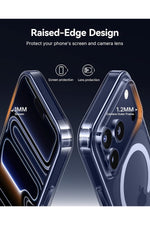 Load image into Gallery viewer, iPhone 17 Pro Uyumlu Kılıf İnce Sert Sararmaz Magsafe Kamera Kenarı Koruyucu Dayanıklı Kapak
