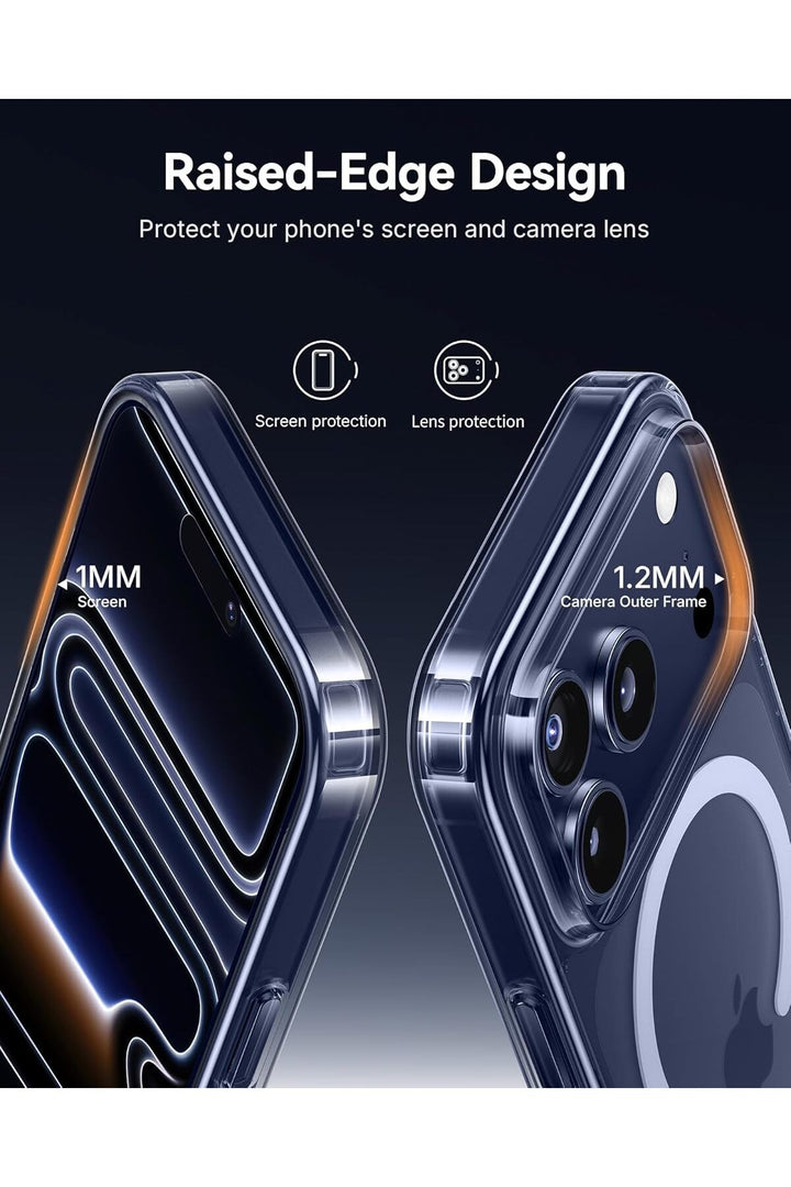 iPhone 17 Pro Uyumlu Kılıf İnce Sert Sararmaz Magsafe Kamera Kenarı Koruyucu Dayanıklı Kapak