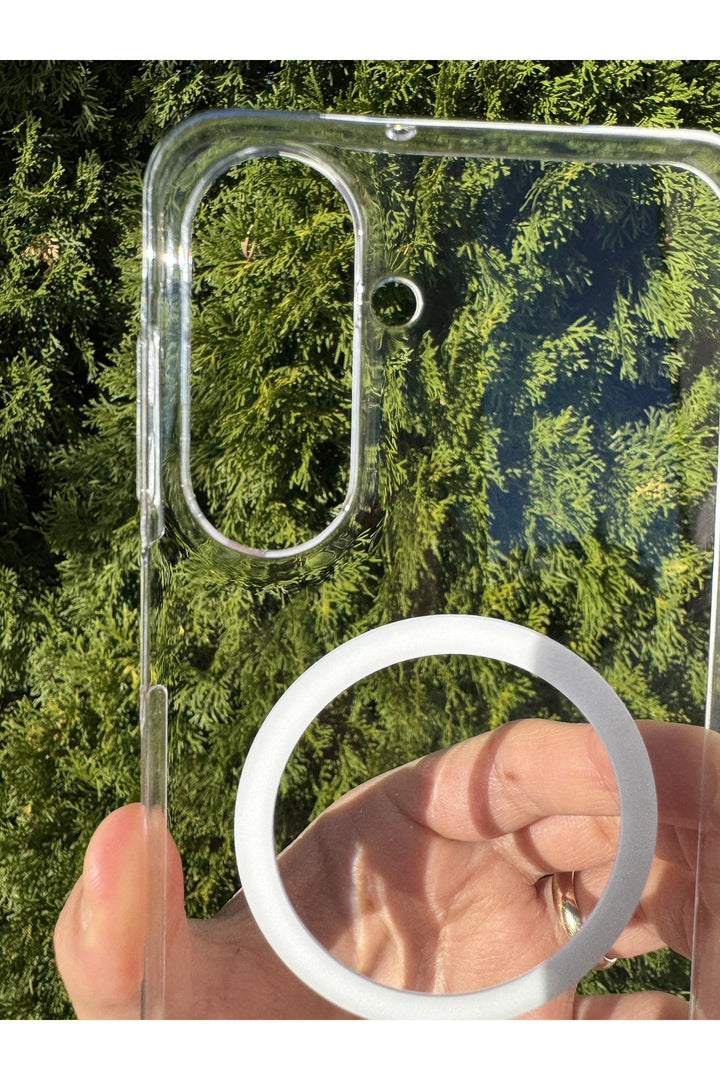 Samsung Galaxy A54 Uyumlu Kılıf İnce Sert Sararmaz Magsafe Kamera Kenarı Koruyucu Dayanıklı Kapak