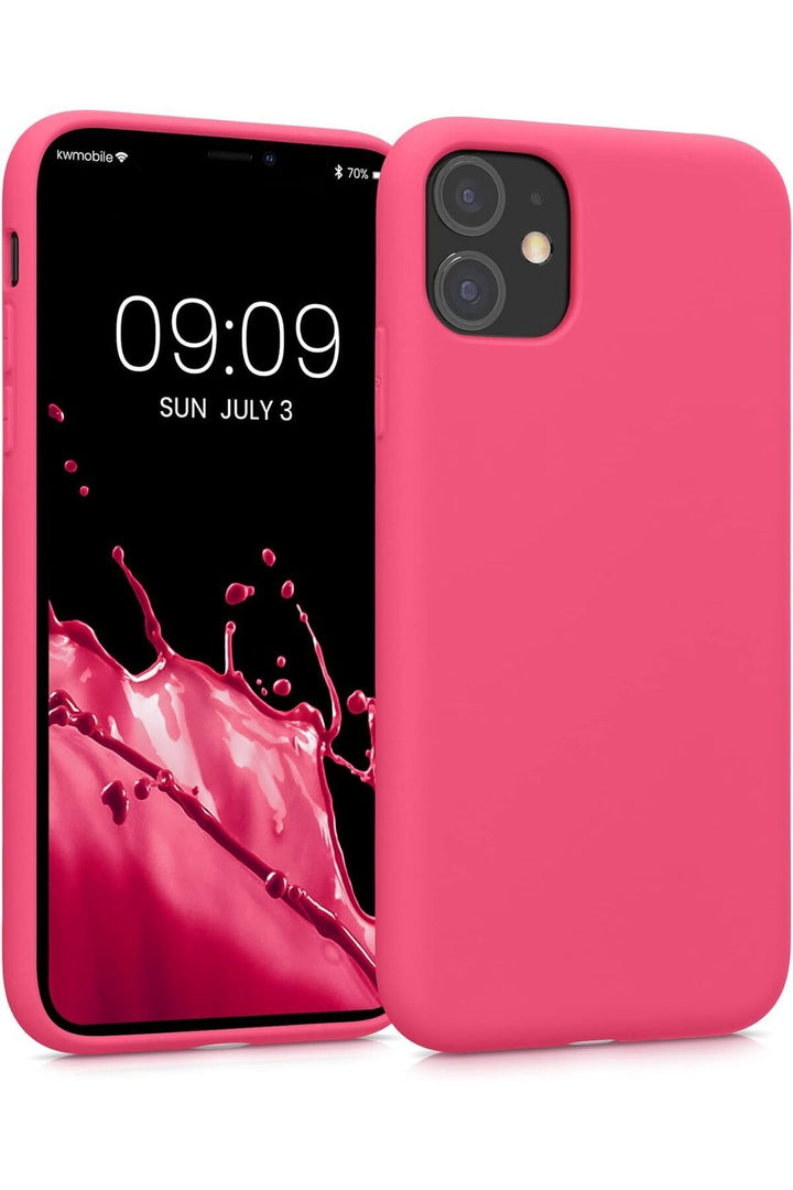 Yüksek Kaliteli iPhone 11 Uyumlu Kılıf Liquid Silikon Renkli Mat Lekelere Dayanıklı Kaymaz