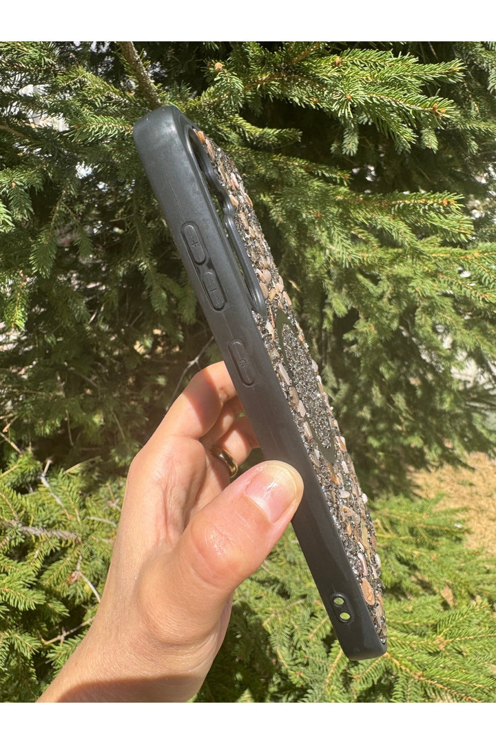 Samsung Galaxy S24 Plus/S25 Plus Uyumlu Taşlı Magsafe Kılıf Parlak Taşlı Simli Koruyucu Silikon