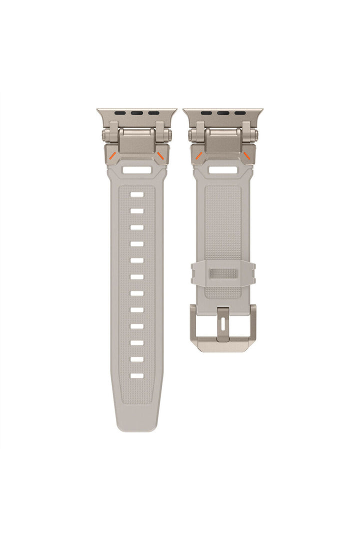 Apple Watch 8 7 6 5 4 3 2 1 42mm/44mm/45mm/49mm Uyumlu Kordon Ayarlanabilir Titanyum Metal Başlıklı