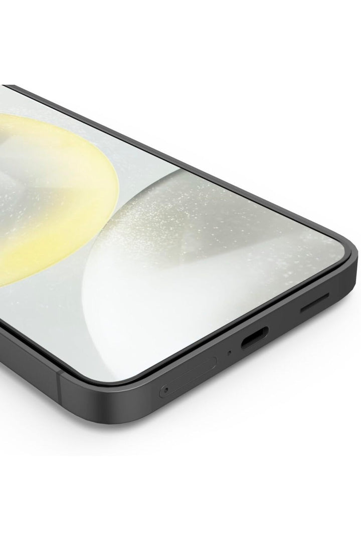 Samsung Galaxy S24 Plus/S25 Plus Uyumlu Ekran Koruyucu Cam Kenarları Kavisli Parmak İzi için Uygun