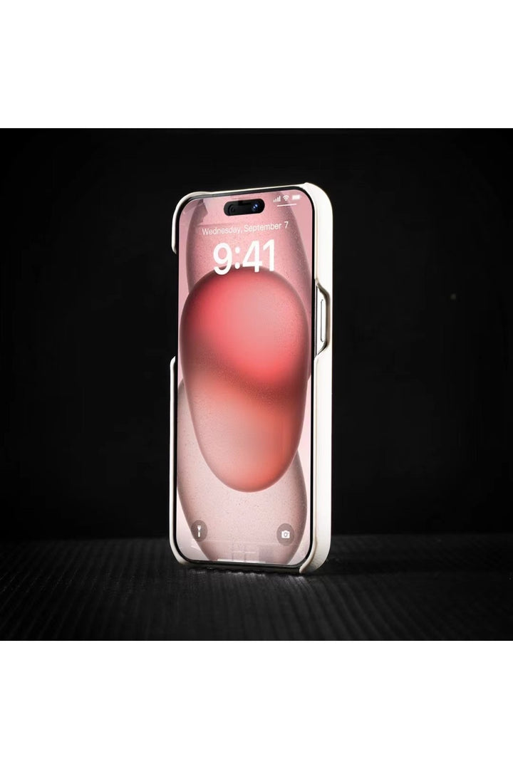 iPhone 14 Plus/15 Plus Uyumlu Deri Magsafe Kılıf Yüksek Kalteli Kablosuz Şarj Destekli Manyetk Kapak