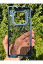 Load image into Gallery viewer, Xiaomi Redmi Note 14 Pro Uyumlu Kılıf Siyah Transparan Şeffaf Kamera Çevresi Metal Koruyucu Silikon
