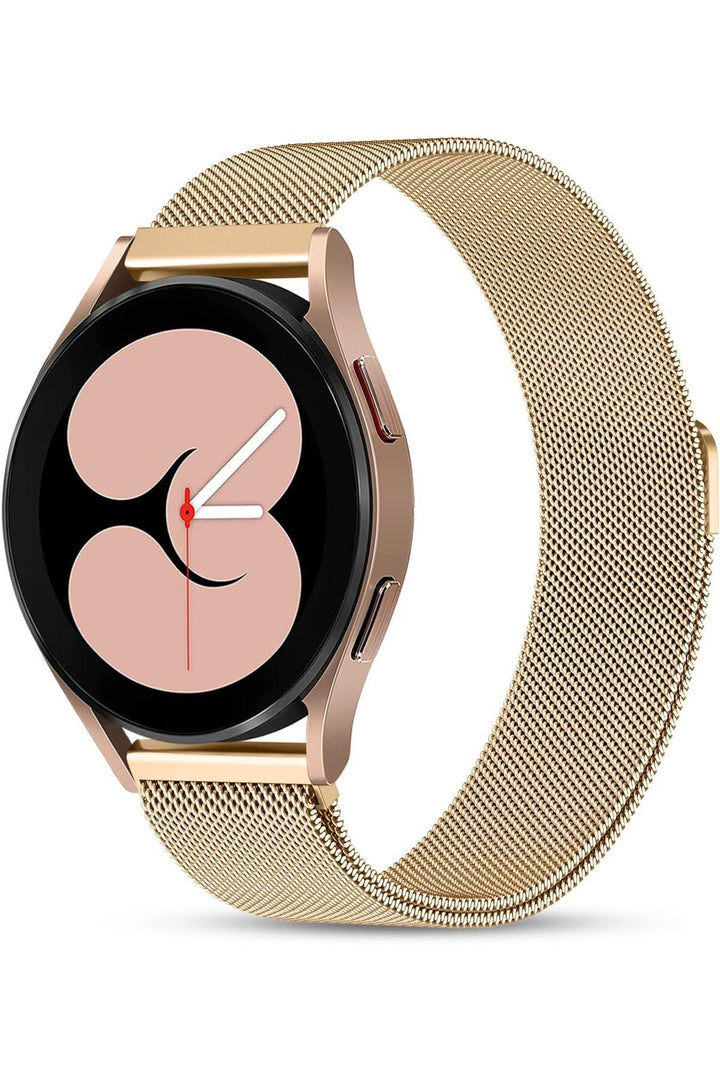 Huawei Watch GT/GT2E/GT2/GT2 Pro/GT3/GT3 Pro/GT4 46mm Uyumlu Kordon Mıknatıslı Parlak İnce Metal
