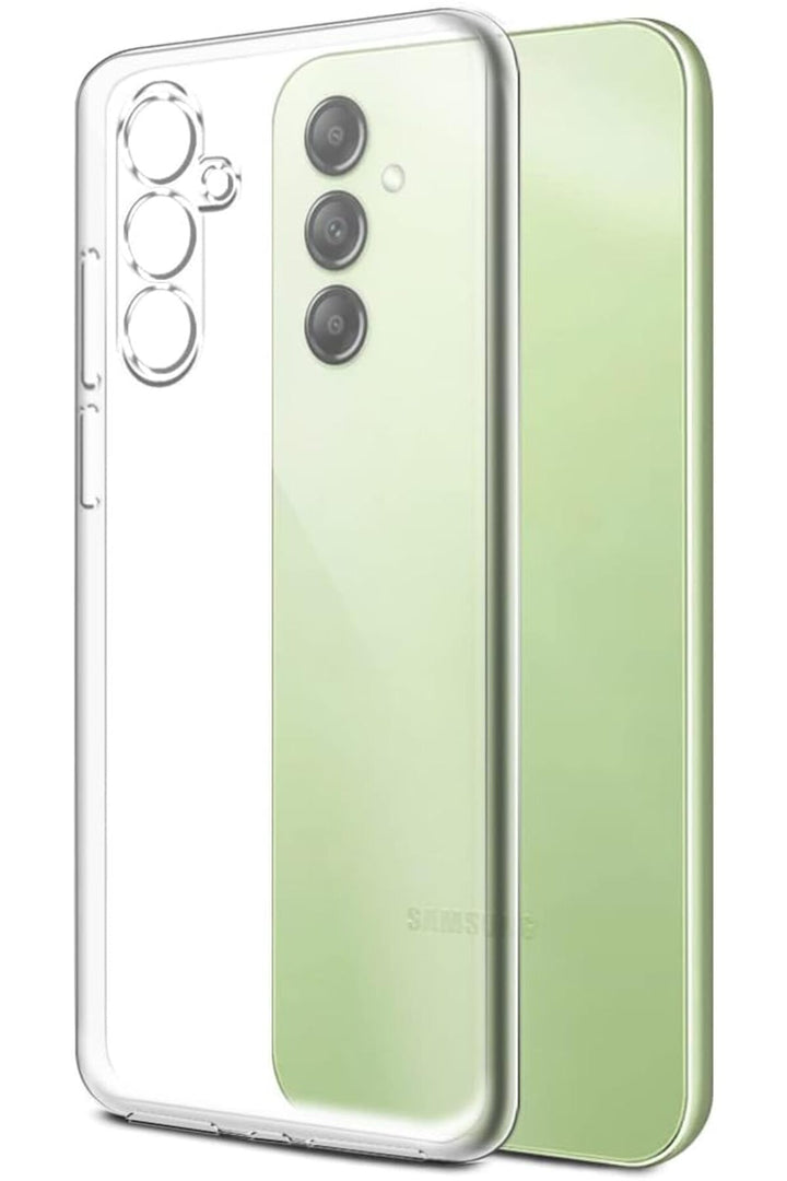 Samsung Galaxy A35 Uyumlu Kılıf 3D Kamera Koruma Darbe Önleyici Şeffaf Esnek Renksiz Silikon Kapak