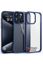 Load image into Gallery viewer, iPhone 15 Pro Max Uyumlu Kılıf Kamera Çevresi Metal Sararmaya Karşı Dayanıklı Koruyucu Silikon Kapak
