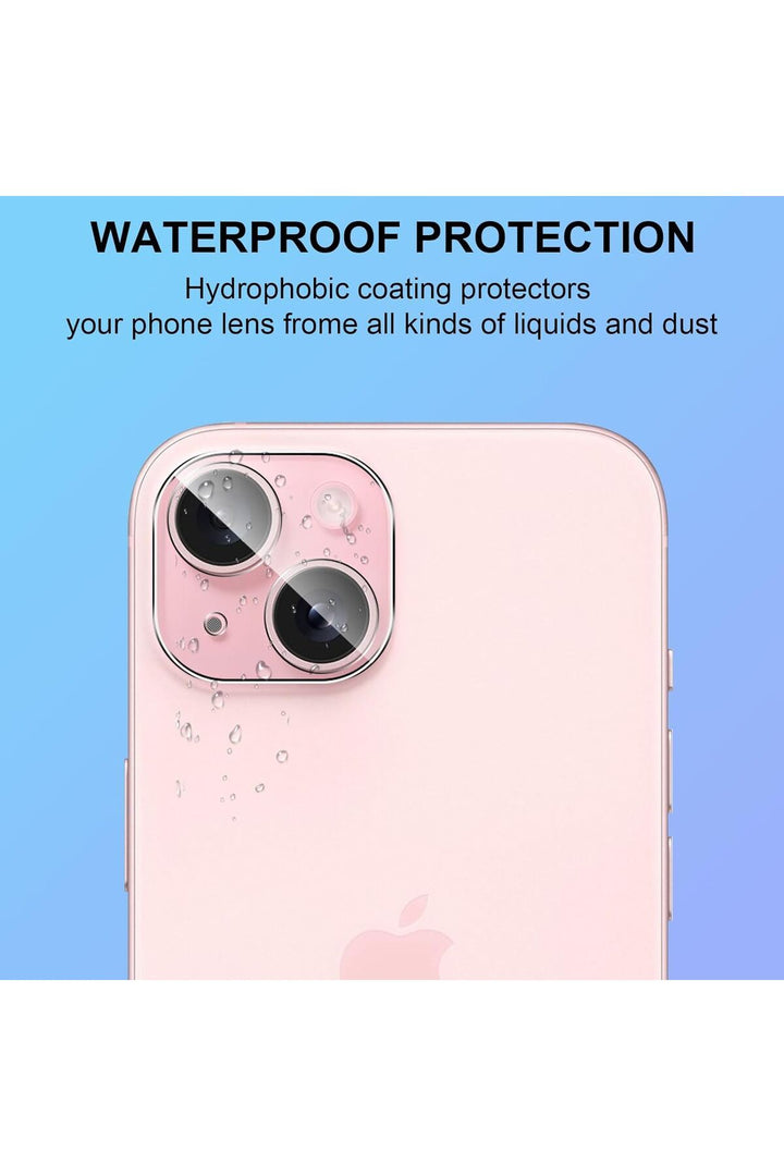 iPhone 13 Uyumlu Şeffaf Kamera Lens Koruyucu Temperli Cam Dayanıklı Kamera Lens Koruma
