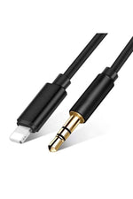 Load image into Gallery viewer, iPhone Uyumlu Aux Kablosu Lightning To 3.5mm Jack Çevirici Dönüştürücü Beyaz Bluetooth Gerektirmez
