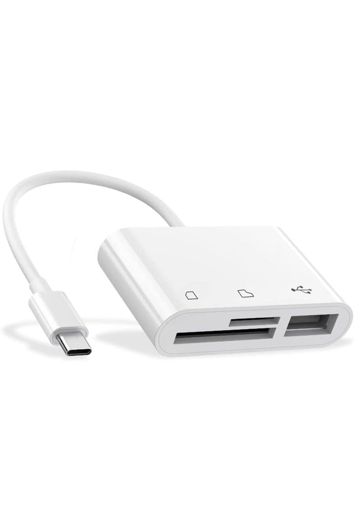 İpad/macbook/iphone 15/16 Plus/17 Pro Max Uyumlu Type-c To Usb/micro Sd/sd Card Çevirici Dönüştürücü