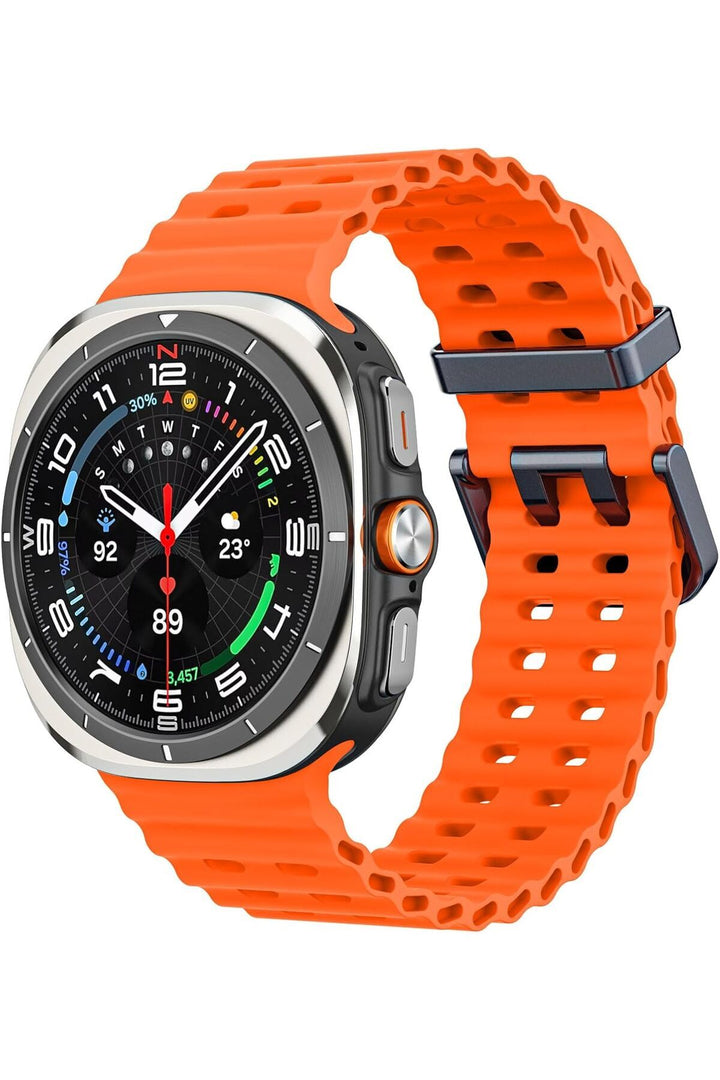 Samsung Galaxy Watch Ultra 47mm Uyumlu Kordon Liquid Silikon Spor Renkli Kordon