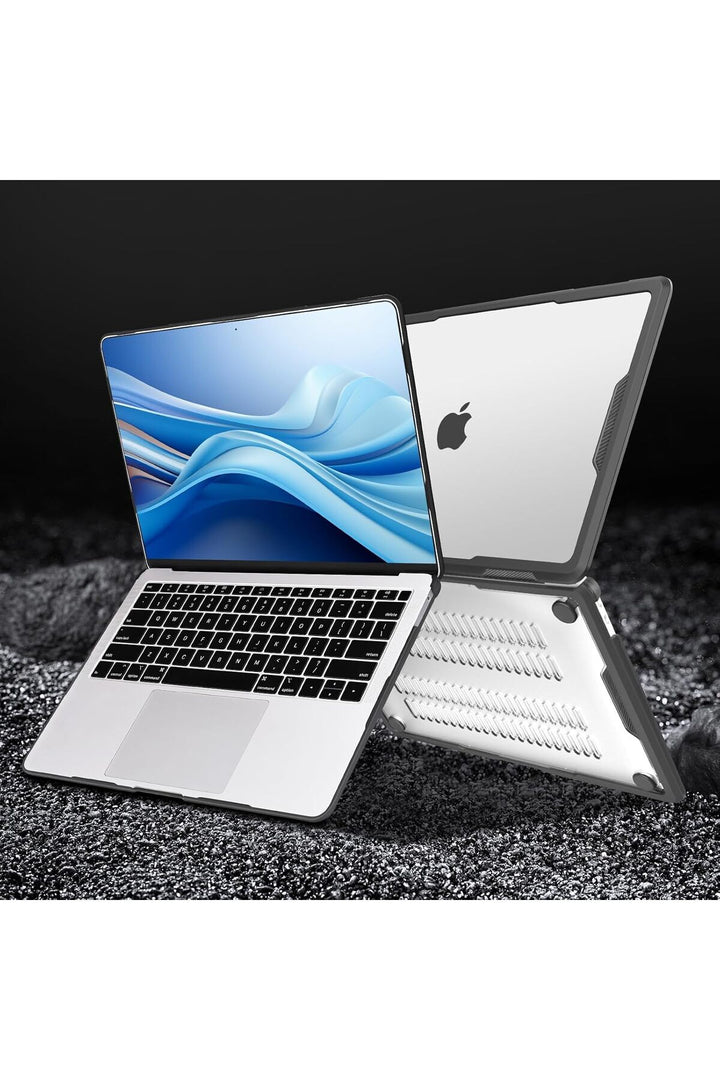 MacBook Air 13.3" A2337 A2179 A1932 Uyumlu Antishock Darbe Emici Koruyucu Kılıf Kasa Koruma
