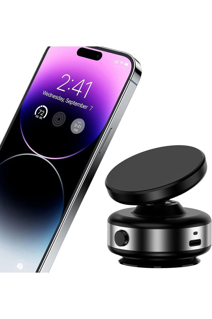 iPhone 12-13-14-15-16 Plus-16-17 Pro Max Uyumlu Elektronik Vakumlu Magsafe Ayarlanabilir Tel Tutucu