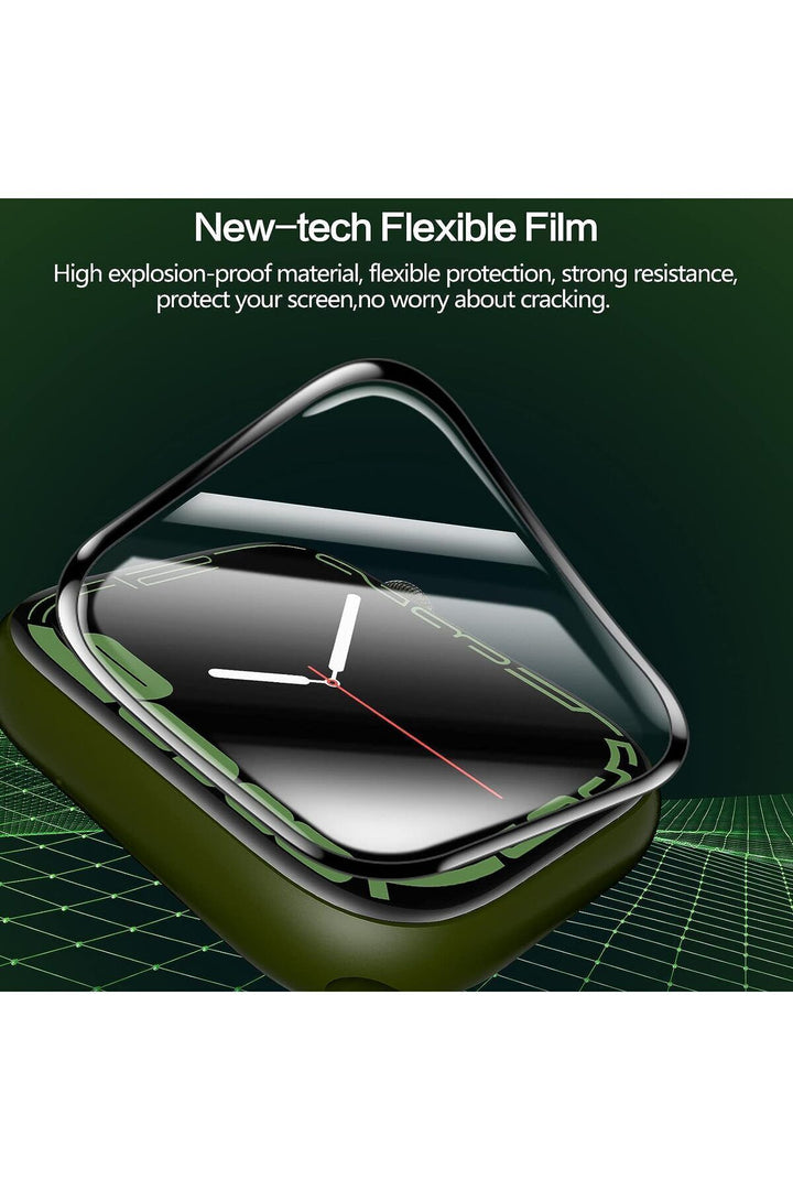 Apple Watch 42mm Uyumlu Ekran Koruyucu Kırılmaya ve Darbelere Karşı Dayanıklı Esnek Nano Tam Koruma