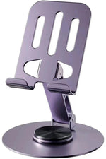 Load image into Gallery viewer, Yüksek Kaliteli Metal Katlanabilir 360 Dönebilen Ayarlanabilr Telefon Tutucu Masa Üstü Tablet Standı
